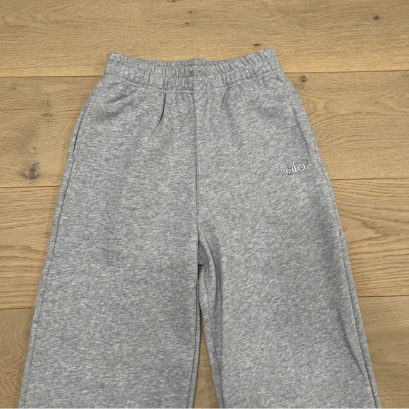 ALO Yoga Unisex Gray Zip-Up Hoodie and Jogger Set - Picture 12 of 16